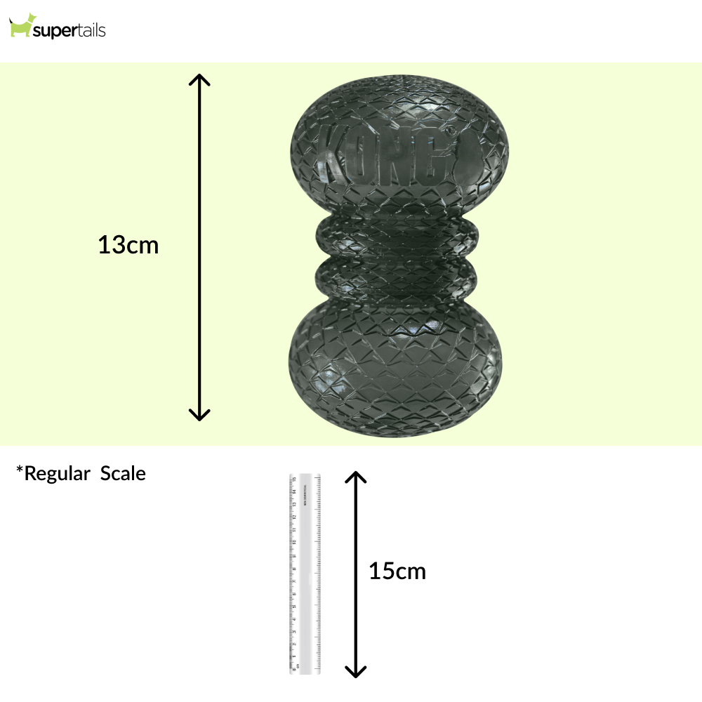 Kong DuraMax Dumbbell Toy for Dogs (Black Transparent)