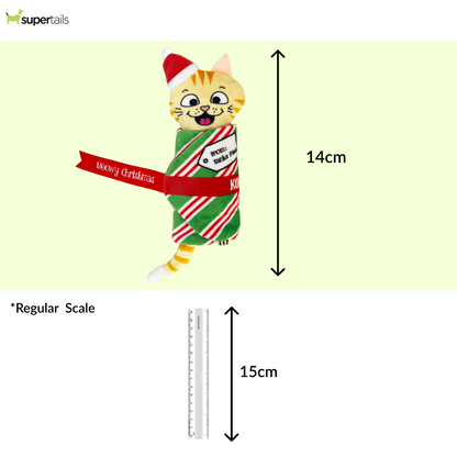 Kong Pull A Partz Present Toy for Cats (Red & Yellow)