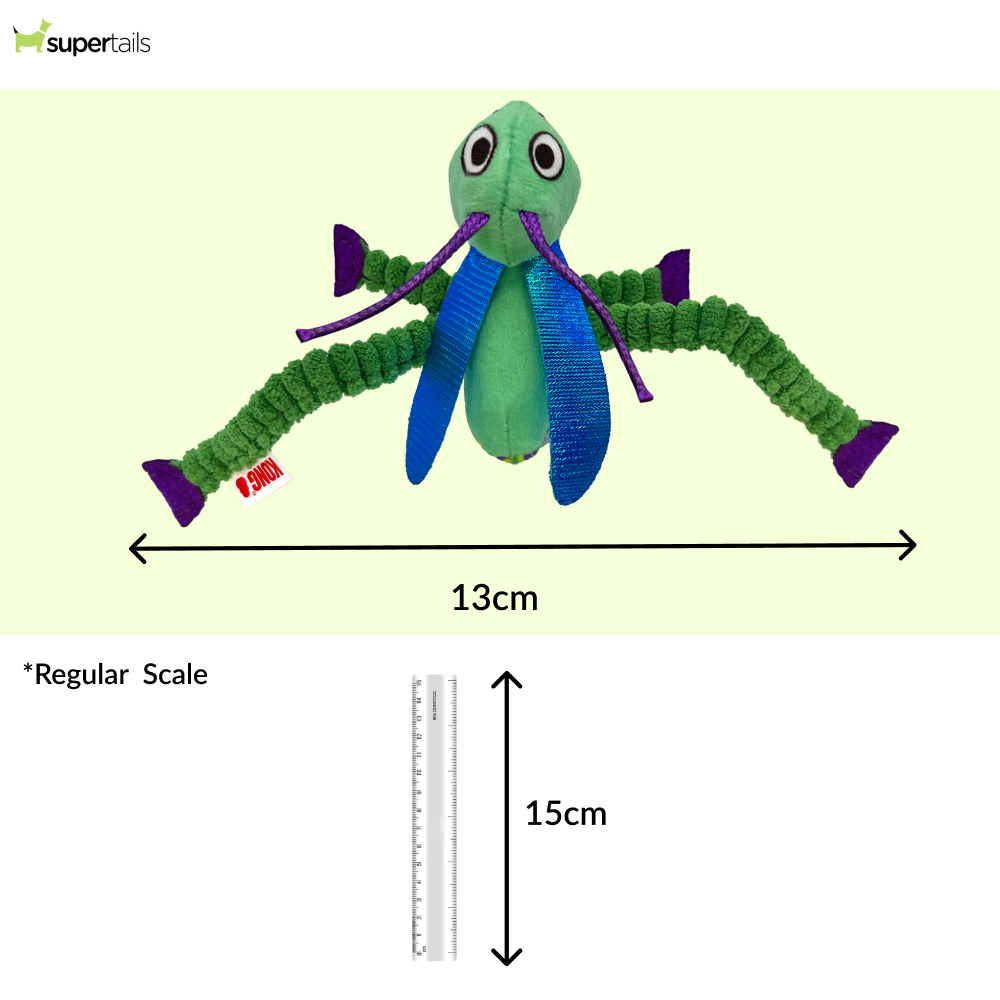 Kong Crackles Grasshopper Toy for Cats (Green)