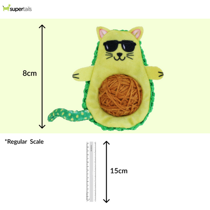 Kong Wrangler Avocato Toy for Cats (Green)