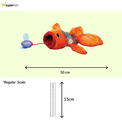 Kong Crackles Gulpz Toy for Cats (Orange)