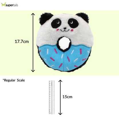Zippy Paws Buddies Panda Donutz Plush Toy for Dogs