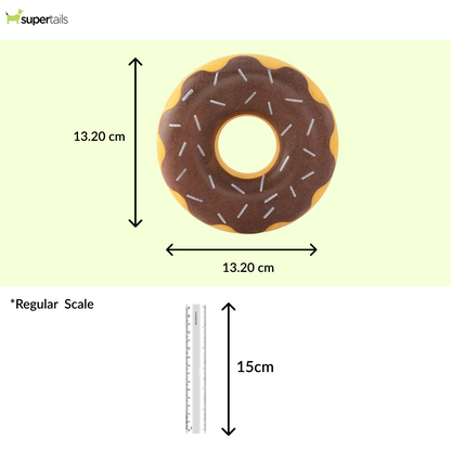 Zippy Paws Zippy Chocolate Tuff Donutz Plush Toy for Dogs