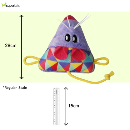 Kong Crackles & Cheez Mouse Toy for Cats (Purple & Yellow)