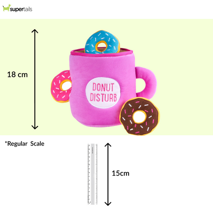 Zippy Paws Zippy Burrows Coffee and Donutz Plush Toy for Dogs