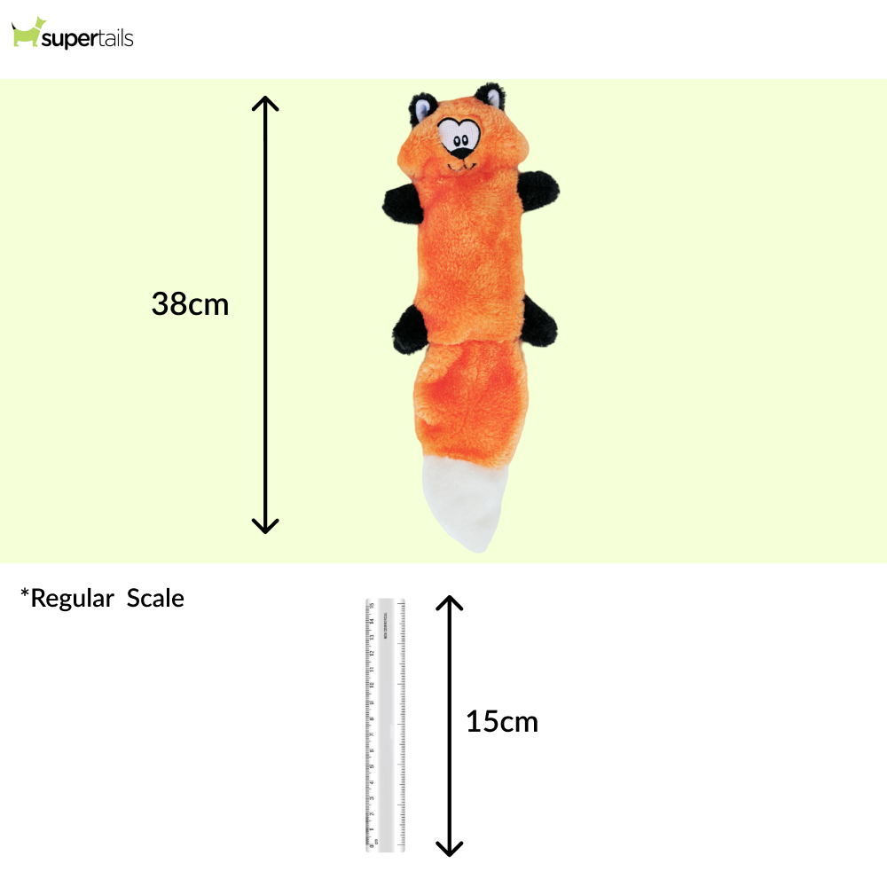 Zippy Paws Zingy Fox Plush Toy for Dogs