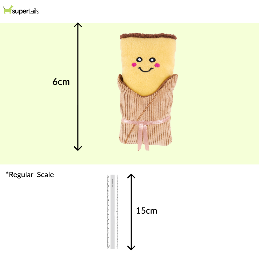 Zippy Paws NomNomz Tamale Plush Toy for Dogs