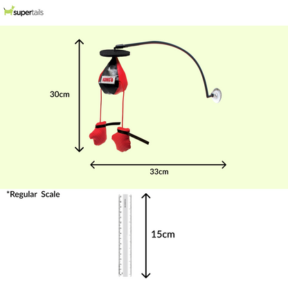 Kong Connects Window Boxing Toy for Cats (Red & Black)
