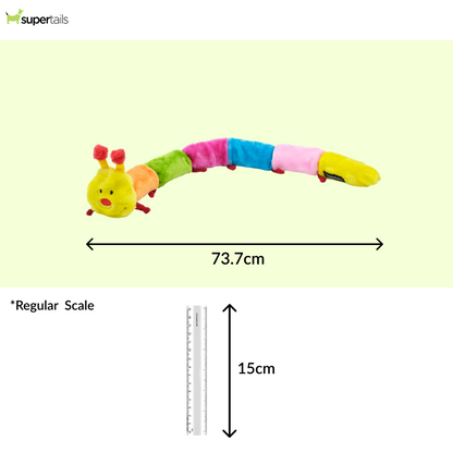 Zippy Paws Blasters Caterpiller Jumbo Plush Toy for Dogs