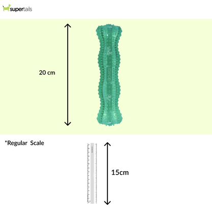 Kong Squeezz Dental Stick Toy for Dogs (Green)