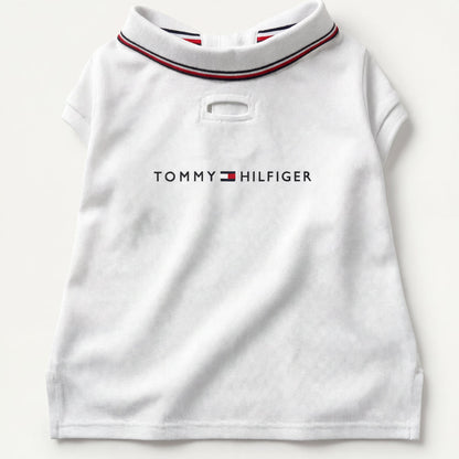 Tommy Hilfiger Heritage Polo Tshirt for Dogs (Optic White)