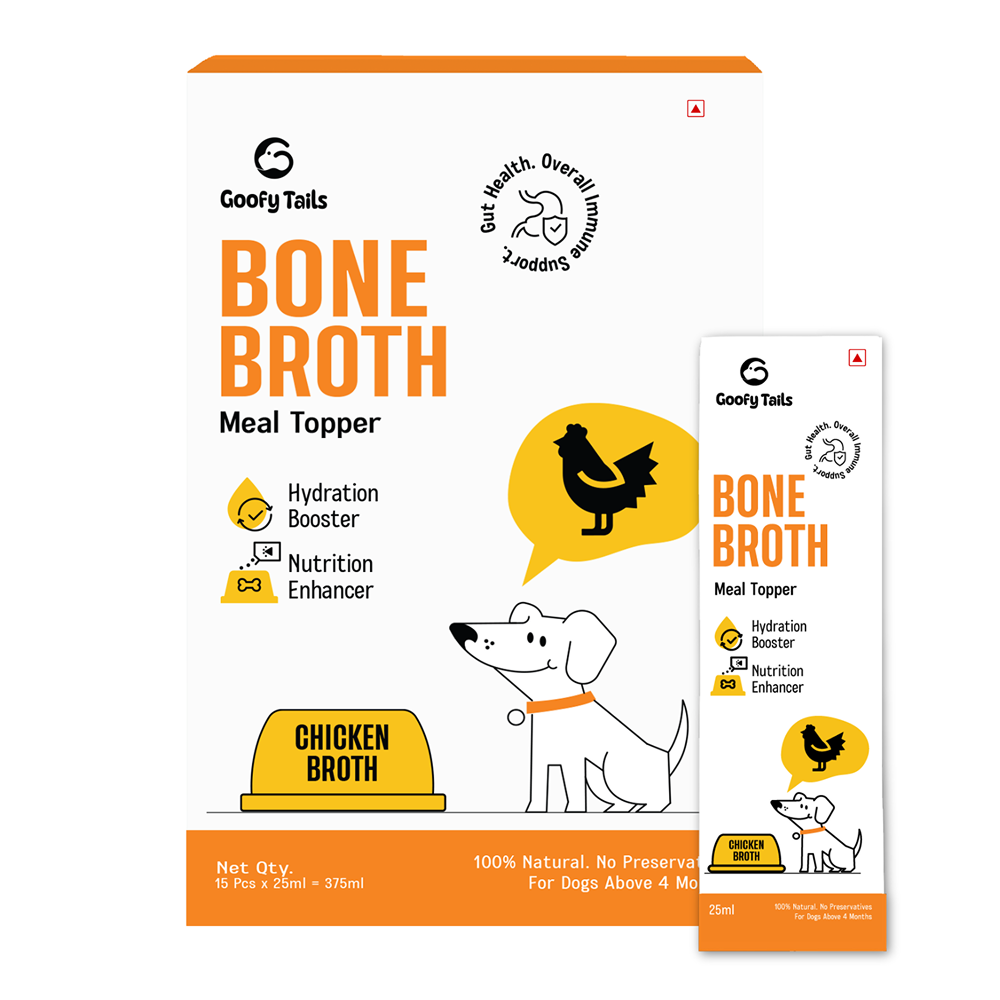 Goofy Tails Chicken Bone Broth Dog for X Small & Small Dogs 25ml (Pack of 15)