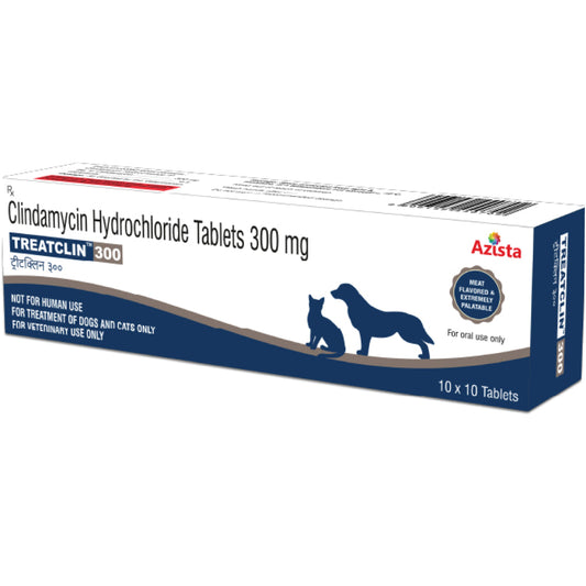 Azista Treatclin 300mg Tablets (Clindamycin) for Dogs & Cats