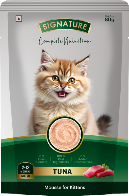 Signature Grain Zero Tuna and Salmon Mousse Combo Kitten Cat Wet Food