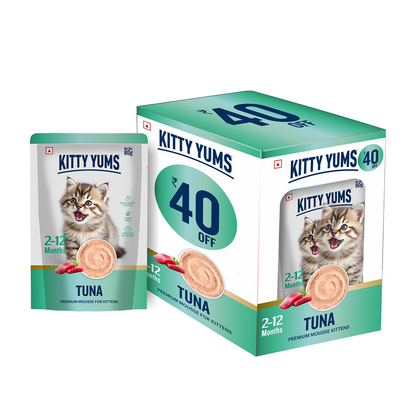 Kitty Yum Tuna Mousse Kitten Cat Wet Food