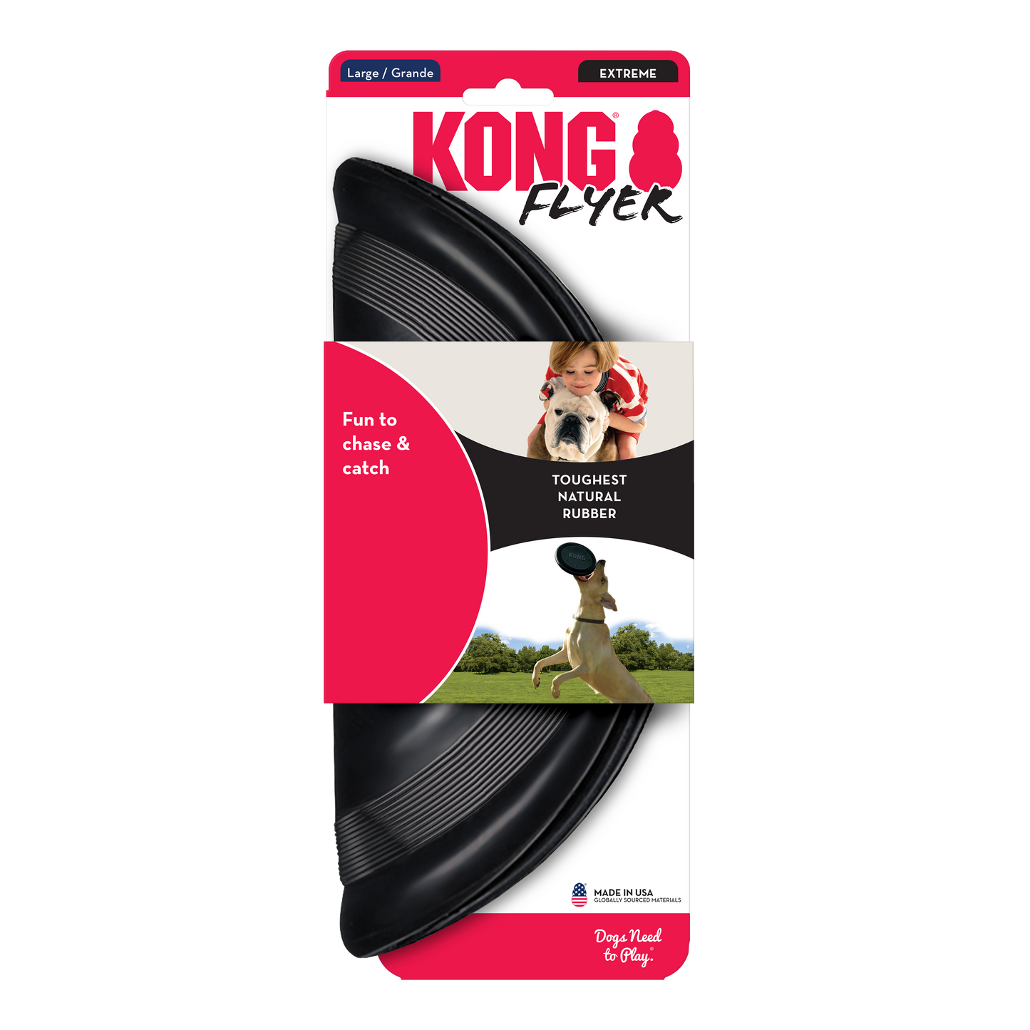 Kong Extreme Flyer Toy for Dogs (Black)
