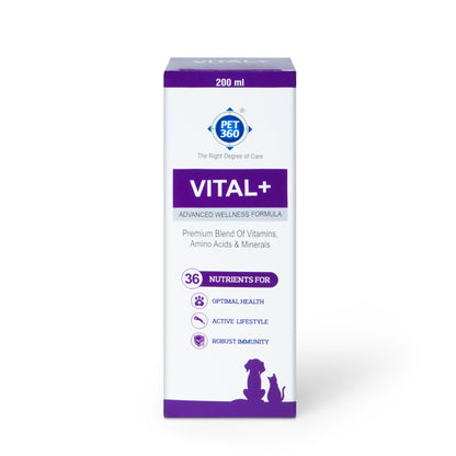 Pet360 Vital+ Advanced Wellness Formula Syrup for Dogs & Cats