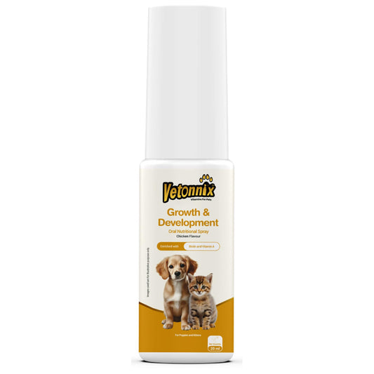 Vetonnix Growth & Development Oral Spray Supplement for Puppies & Kittens