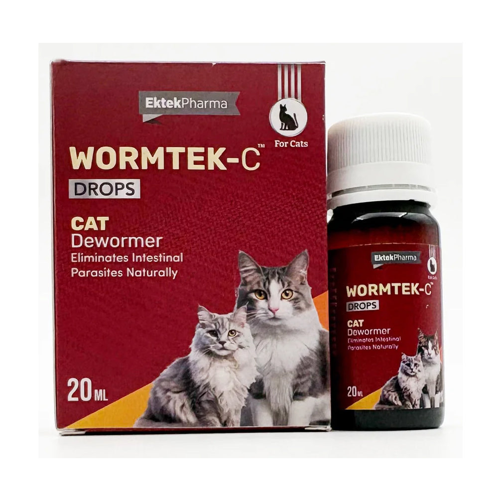 Ek Tek Wormtek C Drops Dewormer for Cats
