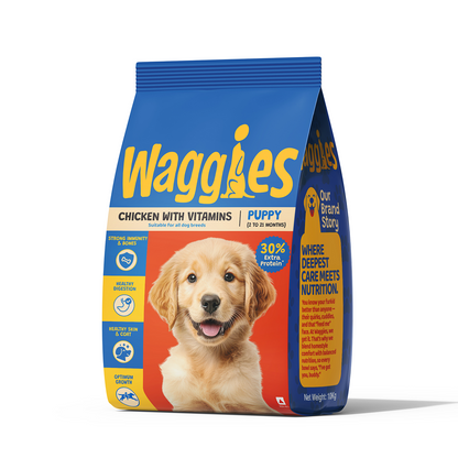 Waggies Chicken with Vitamins All Breed Puppy Dog Dry Food