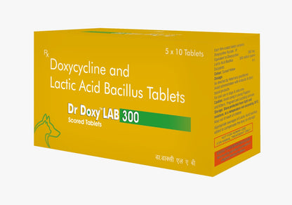 TTK Dr Doxy LAB 300mg Tablets for Dogs & Cats (Doxycycline &  Lactic Acid Bacillus)