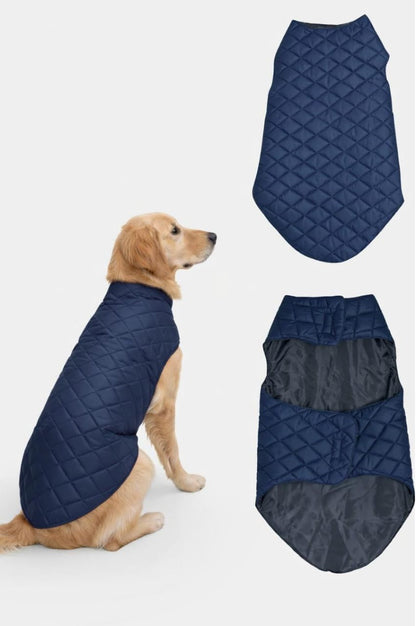 Petsnugs Quilted Puffer Jacket for Dogs and Cats (Blue)