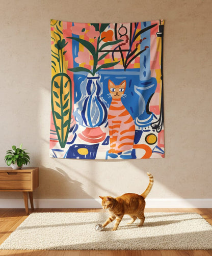 EverythingBoho Catitude Tapestry Wall Art