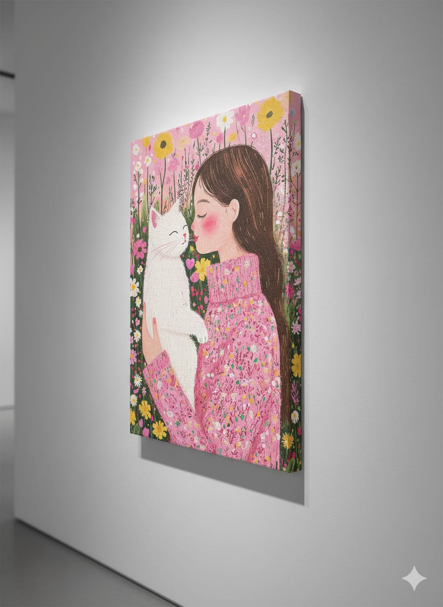 EverythingBoho Cat Mom Wall Art (Black)