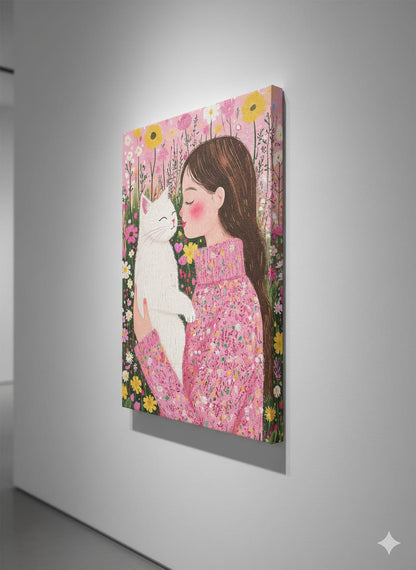 EverythingBoho Cat Mom Wall Art (Black)