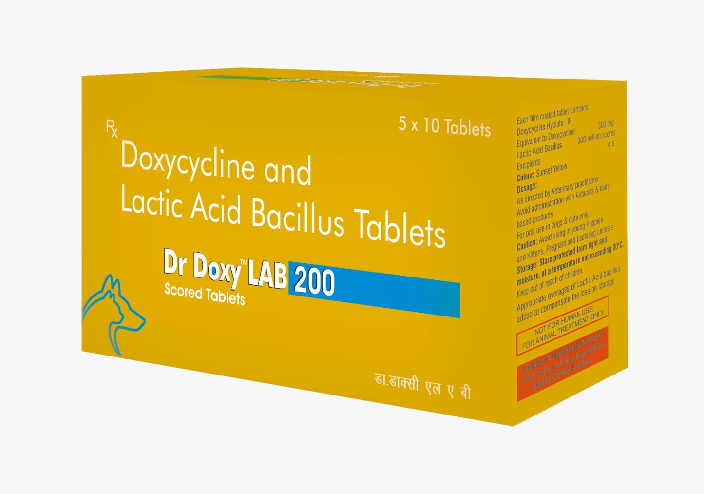 TTK Dr Doxy LAB 200mg Tablets for Dogs & Cats (Doxycycline &  Lactic Acid Bacillus)