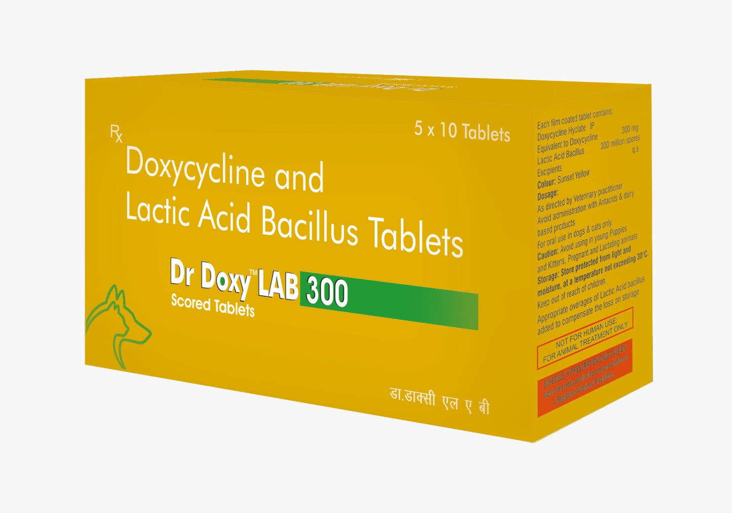 TTK Dr Doxy LAB 300mg Tablets for Dogs & Cats (Doxycycline &  Lactic Acid Bacillus)