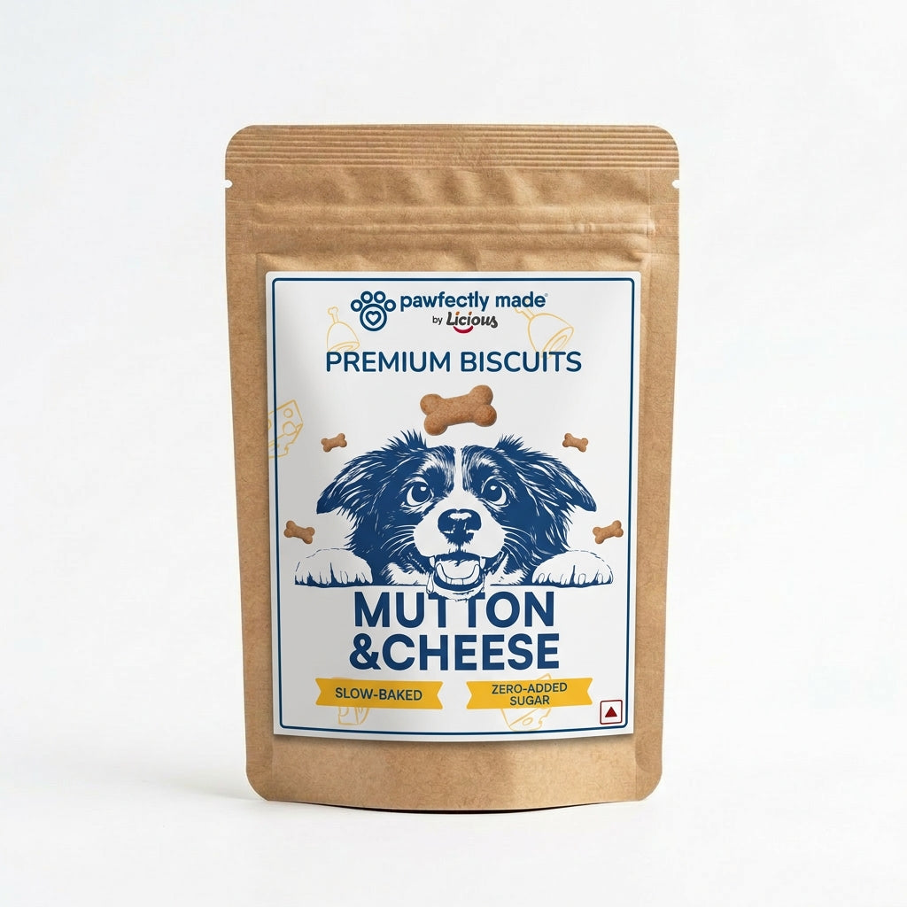 Pawfectly Made By Licious Mutton & Cheese Biscuits Dog Treats
