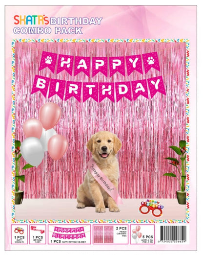 Skatrs Birthday Hamper for Dogs and Cats (Pink)