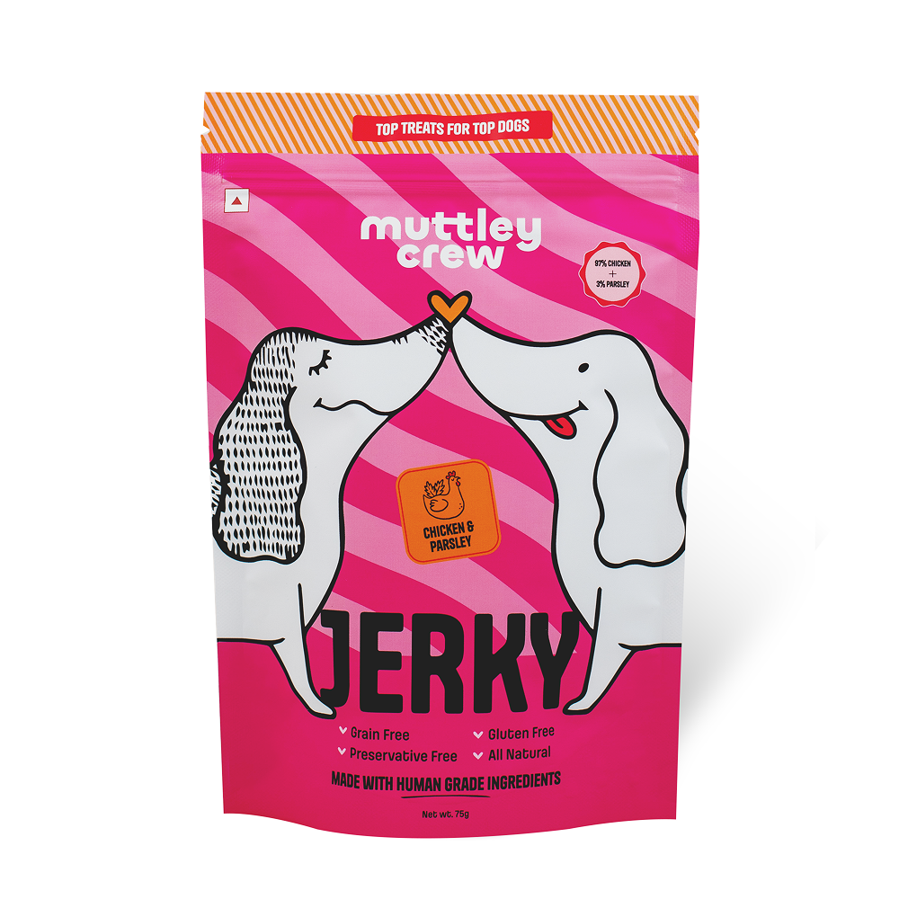 Muttley Crew Chicken and Parsley Jerky Dog Treats