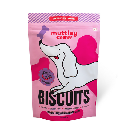 Muttley Crew Buff and Mint Biscuits Dog Treats