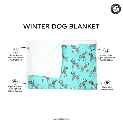 Pets Way Bloom Ultra Soft Winter Blanket for Dogs