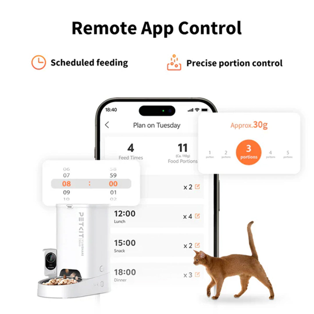 Pedigree Chicken and Milk Dry Food & Petkit YumShare Solo Automatic 2.4G WiFi Food Dispenser with HD Camera Dog Puppy Combo