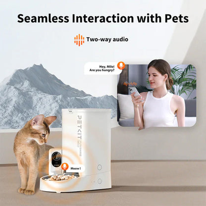 Pedigree Chicken and Milk Dry Food & Petkit YumShare Solo Automatic 2.4G WiFi Food Dispenser with HD Camera Dog Puppy Combo