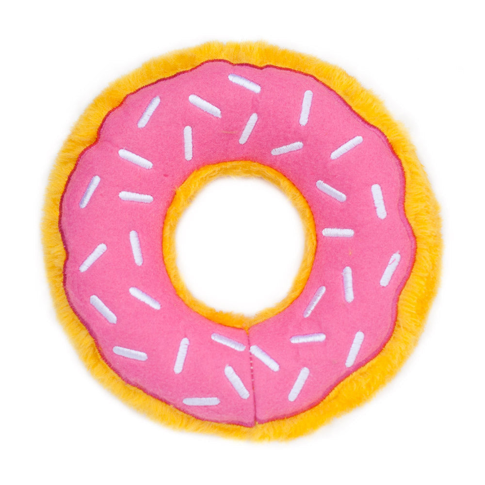 Zippy Paws Strawberry Donutz Plush Toy for Dogs