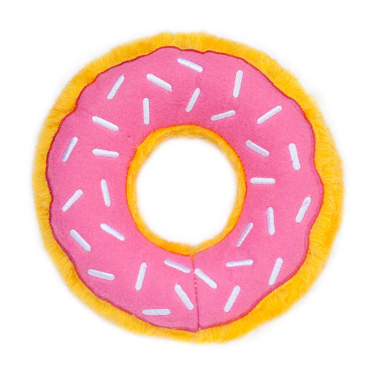 Zippy Paws Strawberry Donutz Plush Toy for Dogs