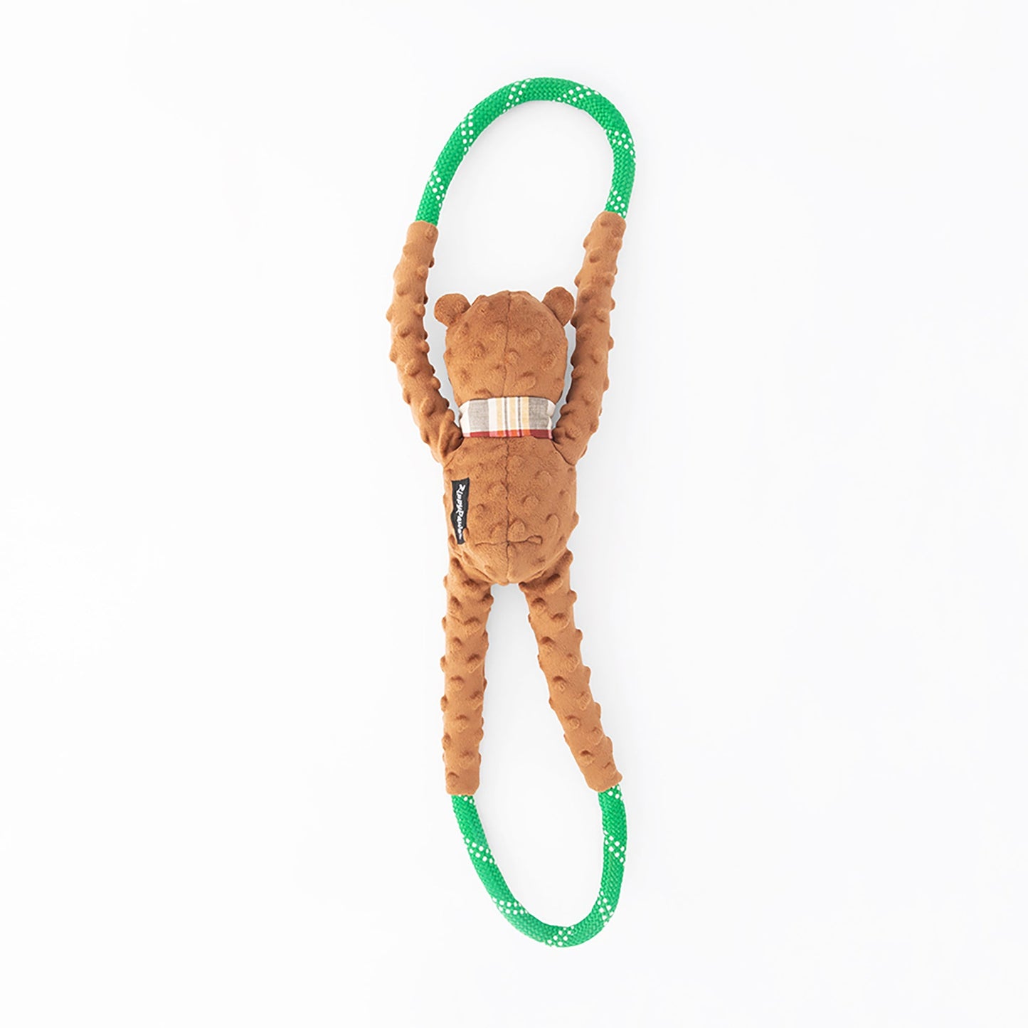 Zippy Paws RopeTugz Bear Plush Toy for Dogs