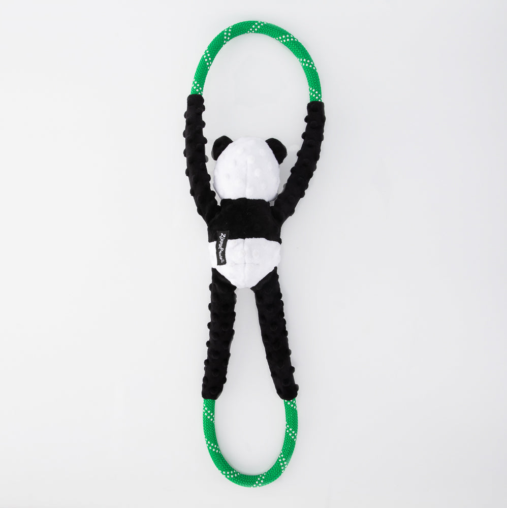 Zippy Paws RopeTugz Panda Plush Toy for Dogs