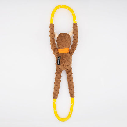 Zippy Paws RopeTugz Moose Plush Toy for Dogs