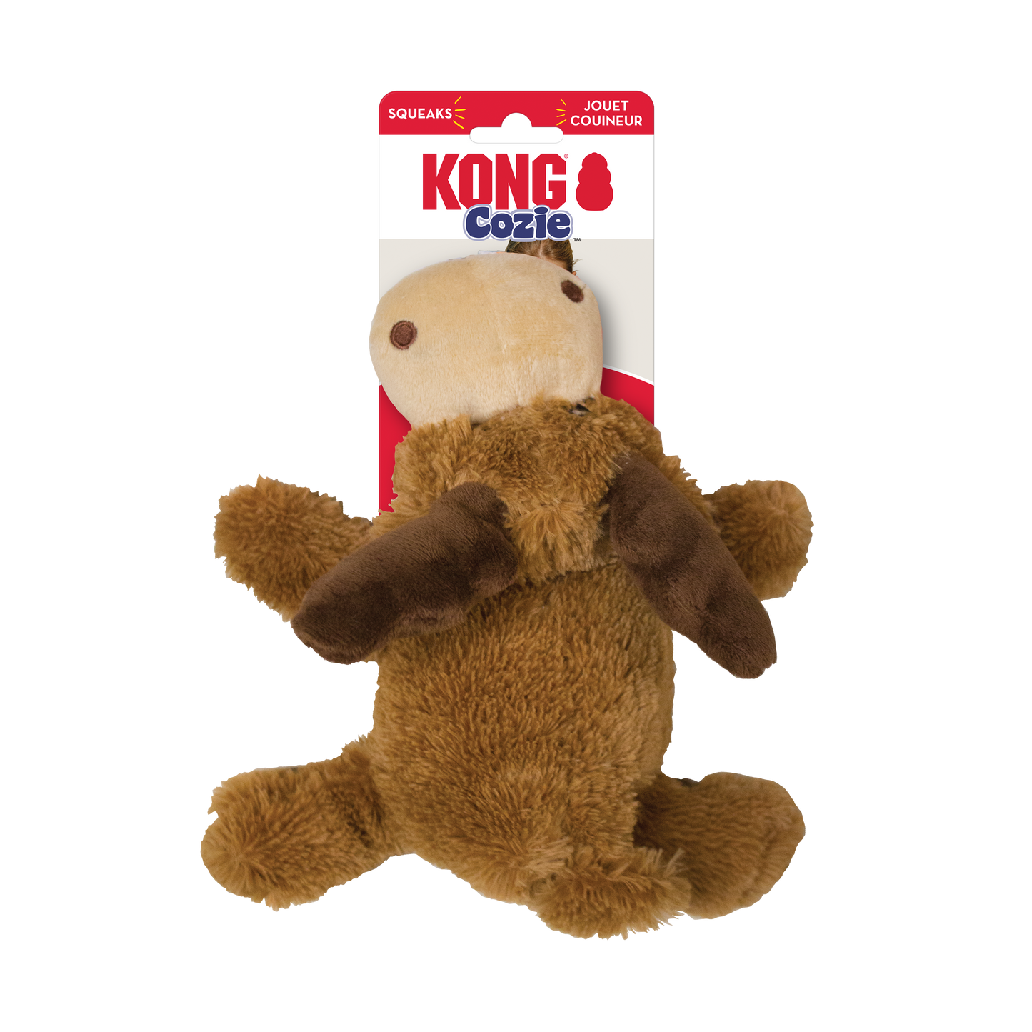 Kong Cozie Marvin Moose Toy for Dogs (Brown)