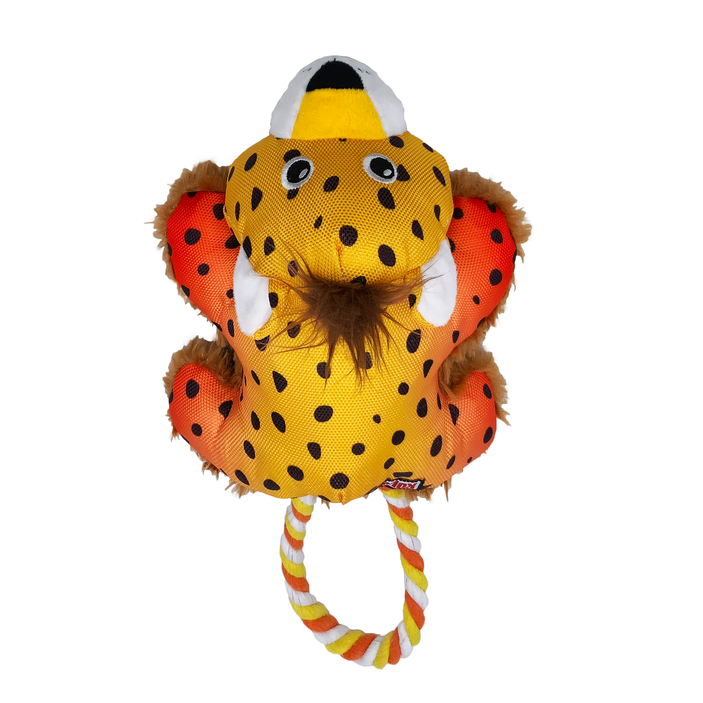 Kong Cozie Tuggz Cheetah Toy for Dogs (Yellow)