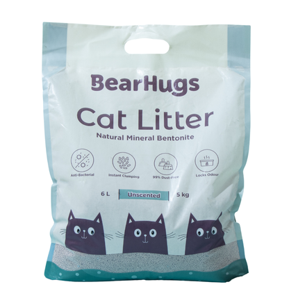 BearHugs Unscented Bentonite Cat Litter