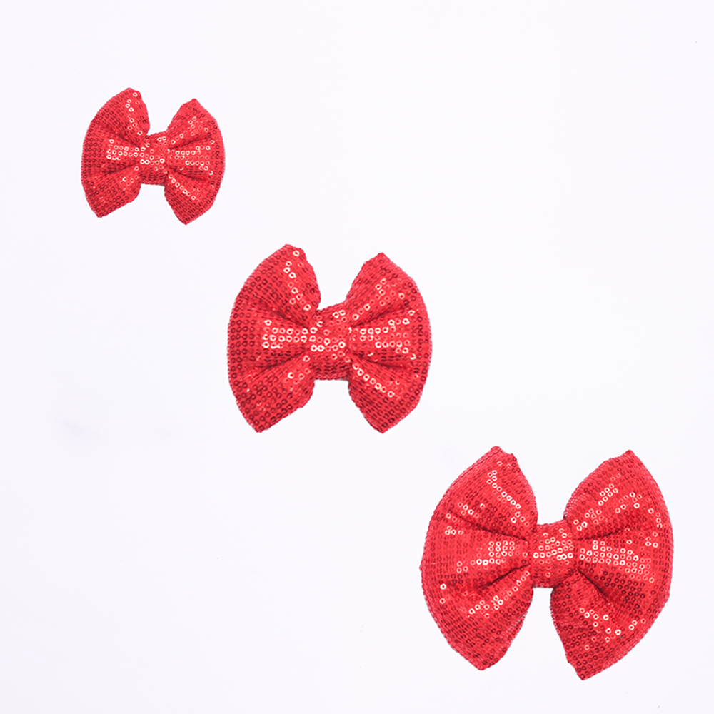 Skatrs Red Glitter Bow for Dogs and Cats
