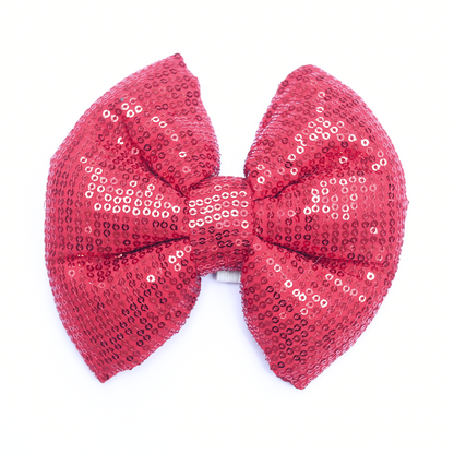 Skatrs Red Glitter Bow for Dogs and Cats