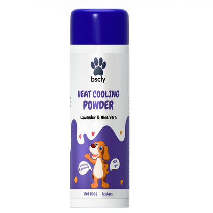 Bscly Lavender & Aloe Vera Heat Cooling Powder for Dogs
