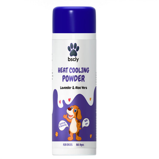 Bscly Lavender & Aloe Vera Heat Cooling Powder for Dogs